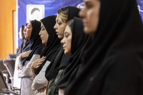 پرچم‌گردانی حرم مطهر امام رضا (ع) در مجتمع تحقیقاتی شهدای جهاددانشگاهی