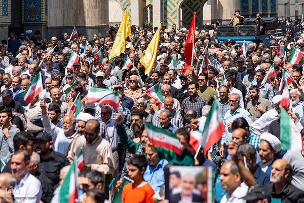 راهپیمایی مردم کرج علیه تهاجم رژیم صهیونیستی به ایران‎