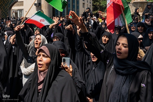 راهپیمایی مردم کرج علیه تهاجم رژیم صهیونیستی به ایران‎