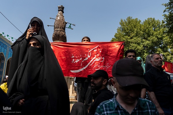 راهپیمایی مردم کرج علیه تهاجم رژیم صهیونیستی به ایران‎