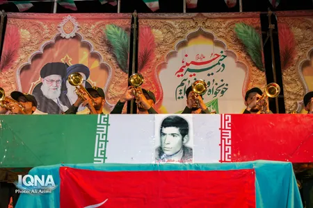 مراسم استقبال از پیکر شهید «رمضانعلی استکی» در اصفهان